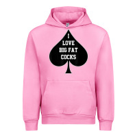 Fuchsia Pink i love big fat cocks queen of spades t shirt Urban Hoodie - linhVisuals
