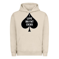 Pigment French Oak i love big fat cocks queen of spades t shirt Urban Hoodie - linhVisuals