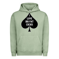 Pigment Oil Green i love big fat cocks queen of spades t shirt Urban Hoodie - linhVisuals