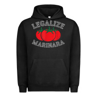 Pigment Black legalize marinara food gift tshirt Urban Hoodie - linhVisuals