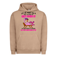 Pigment Burro let me pour you a tall glass of get over it flamingo t shirt Urban Hoodie - linhVisuals