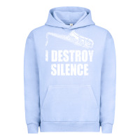 Pigment Grape Ice Saxophone I Destroy Silence Saxophonist | For Musicians Urban Hoodie - linhVisuals