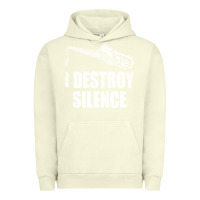 Pigment Pistachio Saxophone I Destroy Silence Saxophonist | For Musicians Urban Hoodie - linhVisuals