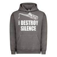 Pigment Tornado Saxophone I Destroy Silence Saxophonist | For Musicians Urban Hoodie - linhVisuals