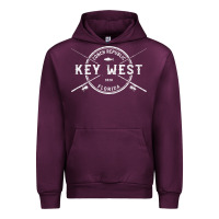Mauve Wine key west fl vintage crossed fishing rods t shirt Urban Hoodie - linhVisuals