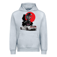 Heather Grey jdm nsx car tuning japan samurai drift import pullover hoodie Urban Hoodie - linhVisuals