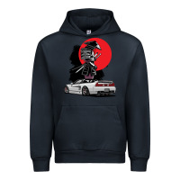 Navy jdm nsx car tuning japan samurai drift import pullover hoodie Urban Hoodie - linhVisuals
