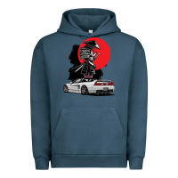 Pigment Midnight Navy jdm nsx car tuning japan samurai drift import pullover hoodie Urban Hoodie - linhVisuals