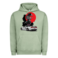 Pigment Oil Green jdm nsx car tuning japan samurai drift import pullover hoodie Urban Hoodie - linhVisuals