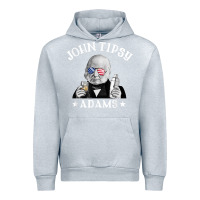 Heather Grey john tipsy adams president john quincy adams 4th of july t shirt Urban Hoodie - linhVisuals