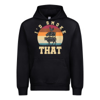 Black id smoke that funny smoked pork meat lover bbq gift barbecue t shirt Urban Hoodie - linhVisuals