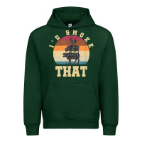 Forest Green id smoke that funny smoked pork meat lover bbq gift barbecue t shirt Urban Hoodie - linhVisuals