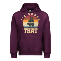 Mauve Wine id smoke that funny smoked pork meat lover bbq gift barbecue t shirt Urban Hoodie - linhVisuals