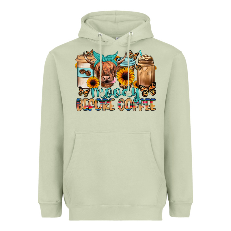 Moody Before Coffee Heavyweight Hoodie by JahusDesignShop | Teevron