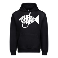 Black matching church christian group bible verse fishers of men pullover ho Urban Hoodie - linhVisuals