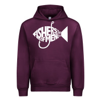Mauve Wine matching church christian group bible verse fishers of men pullover ho Urban Hoodie - linhVisuals
