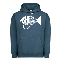 Pigment Midnight Navy matching church christian group bible verse fishers of men pullover ho Urban Hoodie - linhVisuals