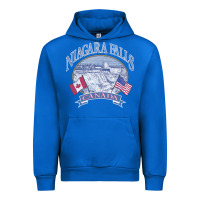 Cobalt americana niagara falls scene canada america flags sweatshirt Urban Hoodie - linhVisuals