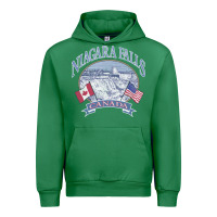 Emerald americana niagara falls scene canada america flags sweatshirt Urban Hoodie - linhVisuals