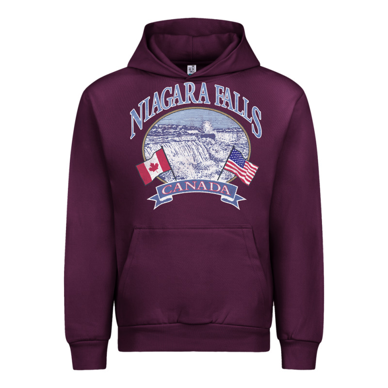 Americana Niagara Falls Scene Canada America Flags Sweatshirt Urban Hoodie by linhVisuals | Teevron