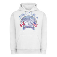 Pigment Lunar Rock americana niagara falls scene canada america flags sweatshirt Urban Hoodie - linhVisuals