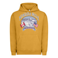 Pigment Peanut Butter americana niagara falls scene canada america flags sweatshirt Urban Hoodie - linhVisuals