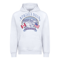 White americana niagara falls scene canada america flags sweatshirt Urban Hoodie - linhVisuals