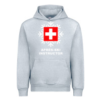 Heather Grey après ski instructor sweatshirt Urban Hoodie - linhVisuals