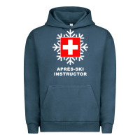 Pigment Midnight Navy après ski instructor sweatshirt Urban Hoodie - linhVisuals