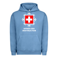 Pigment Pebble Blue après ski instructor sweatshirt Urban Hoodie - linhVisuals
