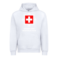 White après ski instructor sweatshirt Urban Hoodie - linhVisuals