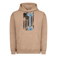 Pigment Burro american flag gym and fitness  weight lifting gift t shirt Urban Hoodie - linhVisuals