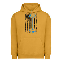 Pigment Peanut Butter american flag gym and fitness  weight lifting gift t shirt Urban Hoodie - linhVisuals