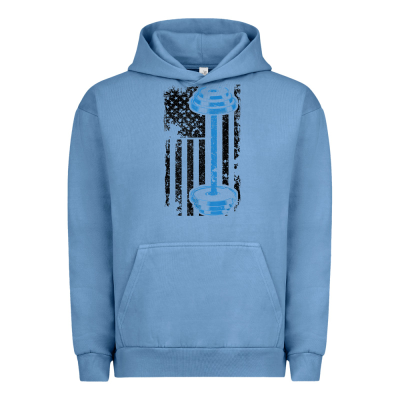 American Flag Gym And Fitness  Weight Lifting Gift T Shirt Urban Hoodie by linhVisuals | Teevron