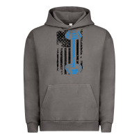 Pigment Tornado american flag gym and fitness  weight lifting gift t shirt Urban Hoodie - linhVisuals