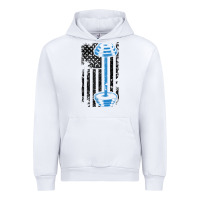 White american flag gym and fitness  weight lifting gift t shirt Urban Hoodie - linhVisuals