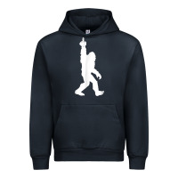 Navy funny bigfoot middle finger for squatch believers t shirt Urban Hoodie - linhVisuals