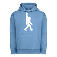 Pigment Pebble Blue funny bigfoot middle finger for squatch believers t shirt Urban Hoodie - linhVisuals