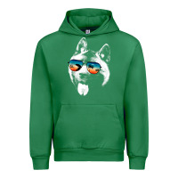 Emerald american akita shirts with glasses sunglasses retro style t shirt Urban Hoodie - linhVisuals