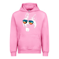 Fuchsia Pink american akita shirts with glasses sunglasses retro style t shirt Urban Hoodie - linhVisuals