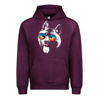 Mauve Wine american akita shirts with glasses sunglasses retro style t shirt Urban Hoodie - linhVisuals