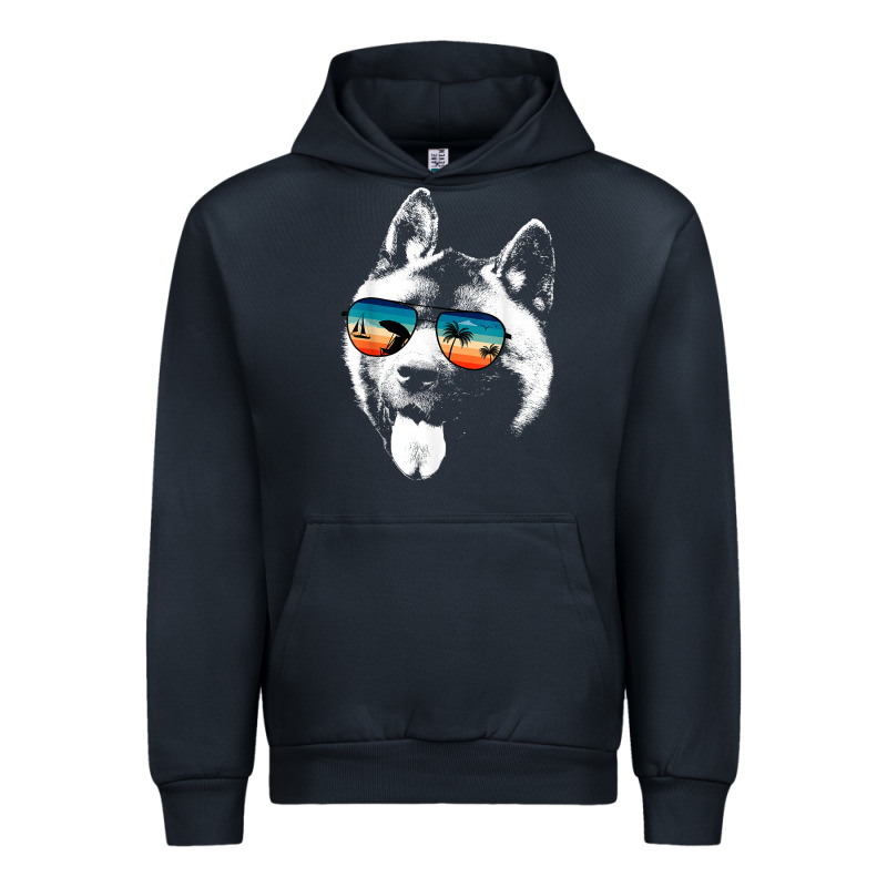 American Akita Shirts With Glasses Sunglasses Retro Style T Shirt Urban Hoodie by linhVisuals | Teevron