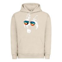 Pigment French Oak american akita shirts with glasses sunglasses retro style t shirt Urban Hoodie - linhVisuals