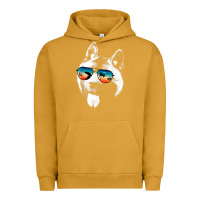 Pigment Peanut Butter american akita shirts with glasses sunglasses retro style t shirt Urban Hoodie - linhVisuals