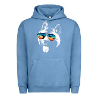 Pigment Pebble Blue american akita shirts with glasses sunglasses retro style t shirt Urban Hoodie - linhVisuals