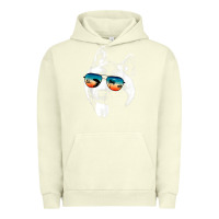 Pigment Pistachio american akita shirts with glasses sunglasses retro style t shirt Urban Hoodie - linhVisuals