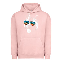 Pigment Salmon american akita shirts with glasses sunglasses retro style t shirt Urban Hoodie - linhVisuals