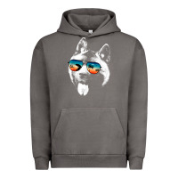 Pigment Tornado american akita shirts with glasses sunglasses retro style t shirt Urban Hoodie - linhVisuals