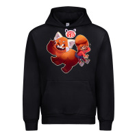 Black turning red Merch Urban Hoodie - linhVisuals