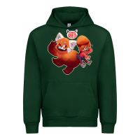 Forest Green turning red Merch Urban Hoodie - linhVisuals
